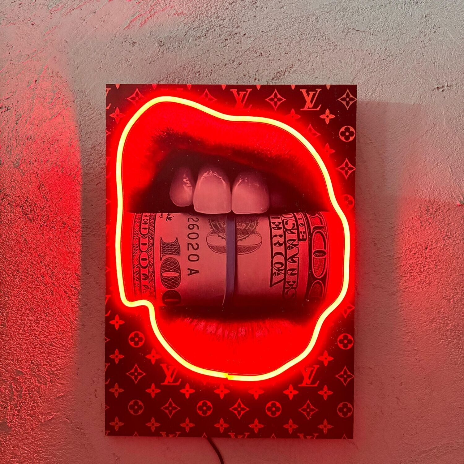 Girl Money - Quadretto con Led