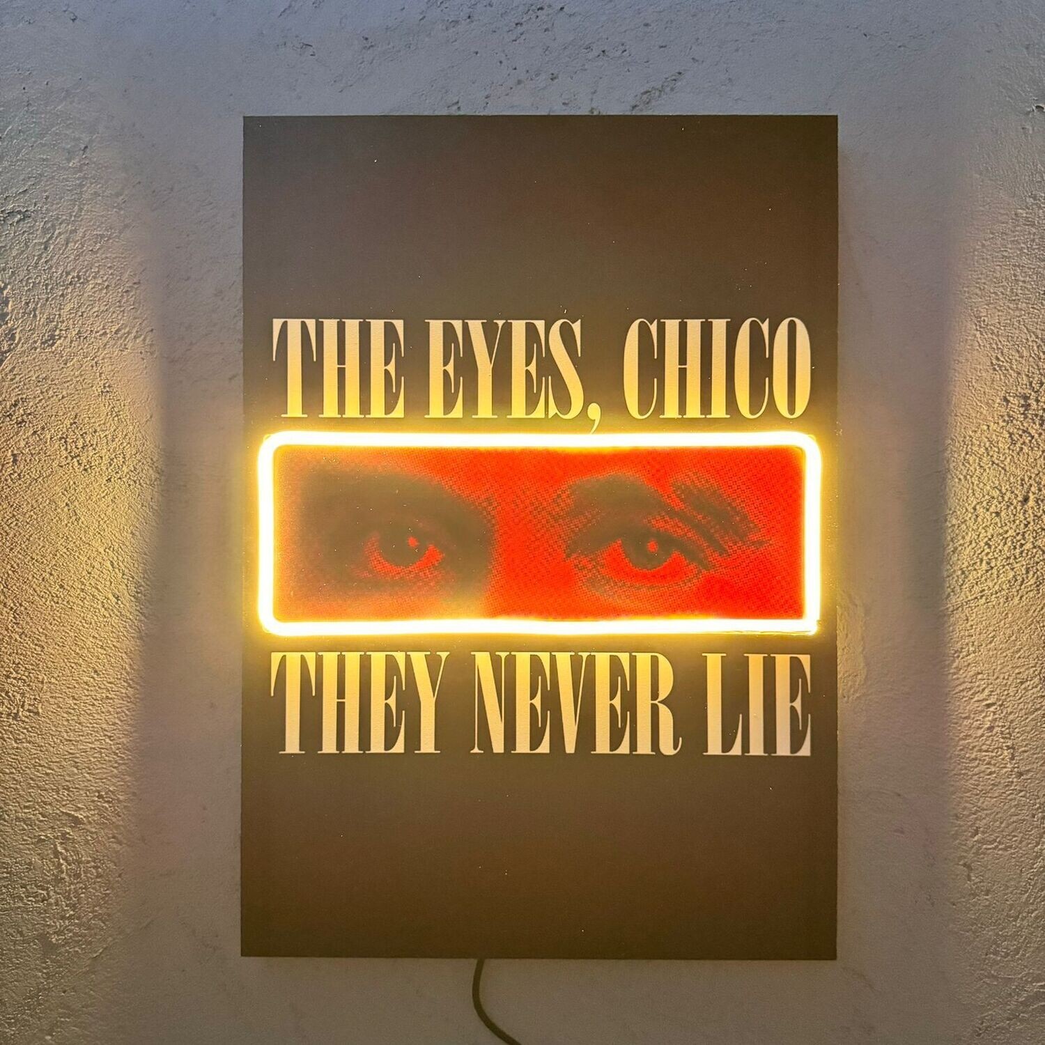 Gli occhi Chico...non mentono mai! - Quadretto con Led