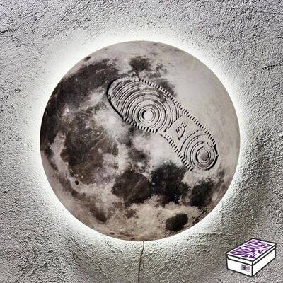 Moon - Quadretto con Led (disponibile in RGB)