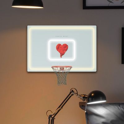 Heart - Canestro con neon led