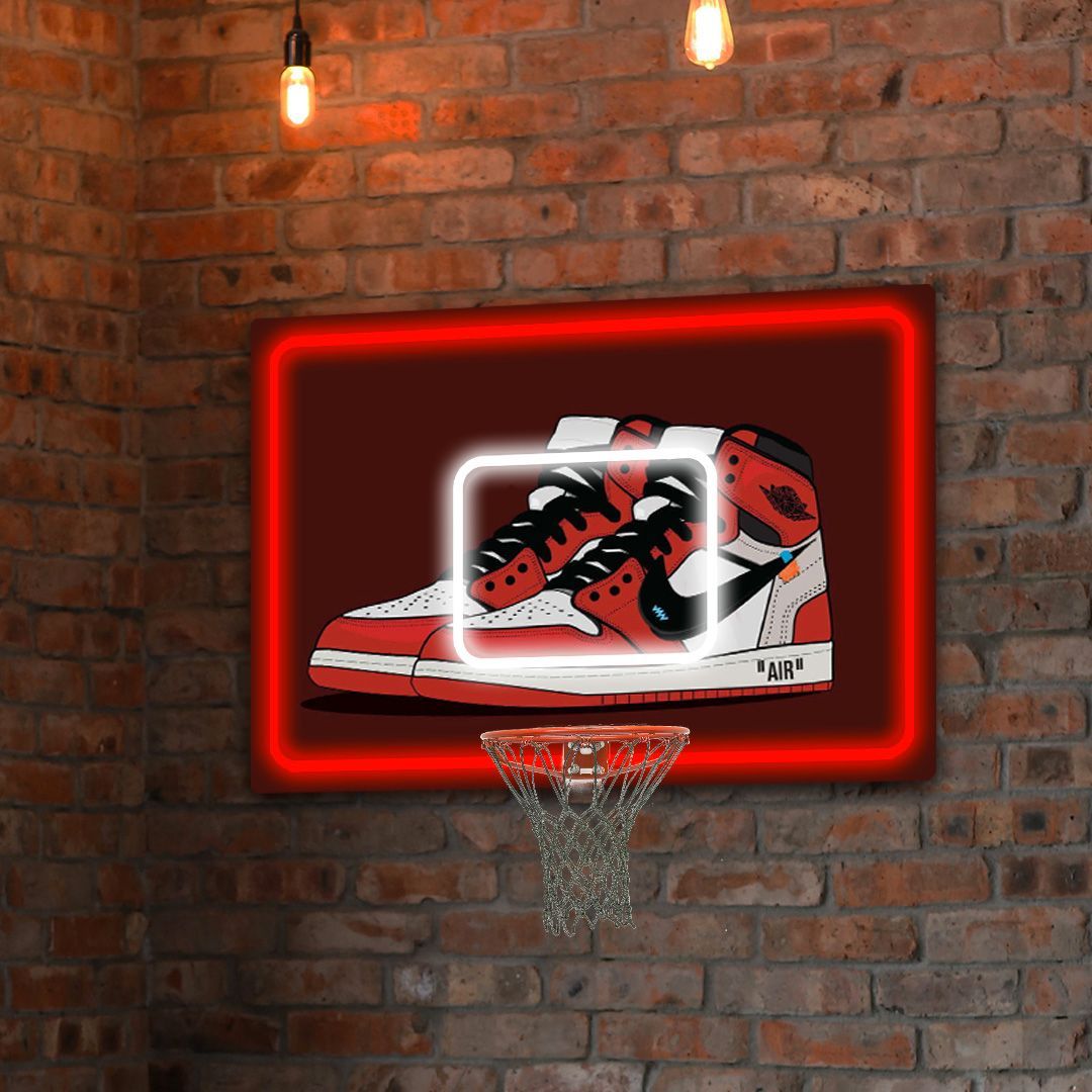 Off Red  - Canestro con neon led
