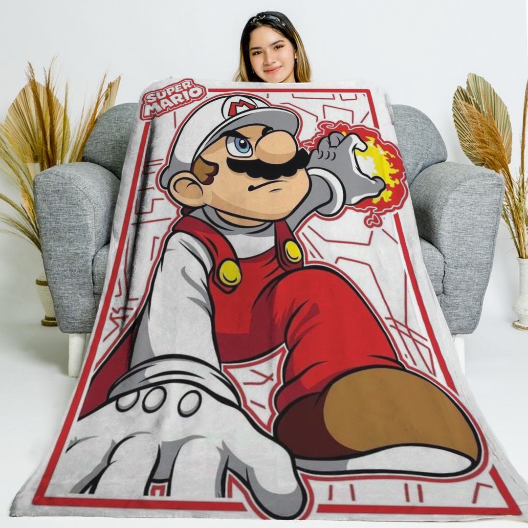 Mario Fire - Plaid in pile