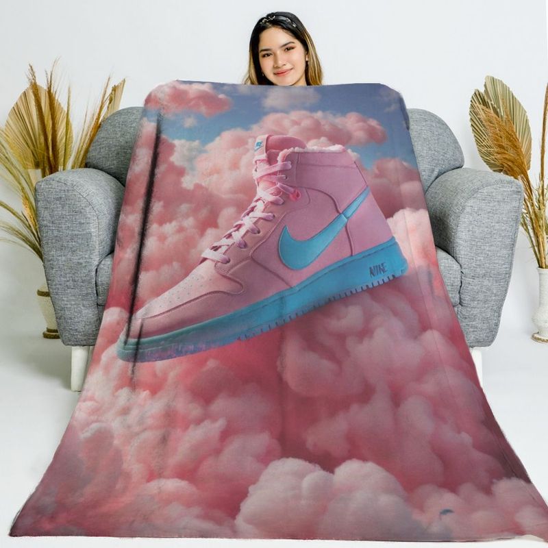 Pink Clouds - Plaid in pile