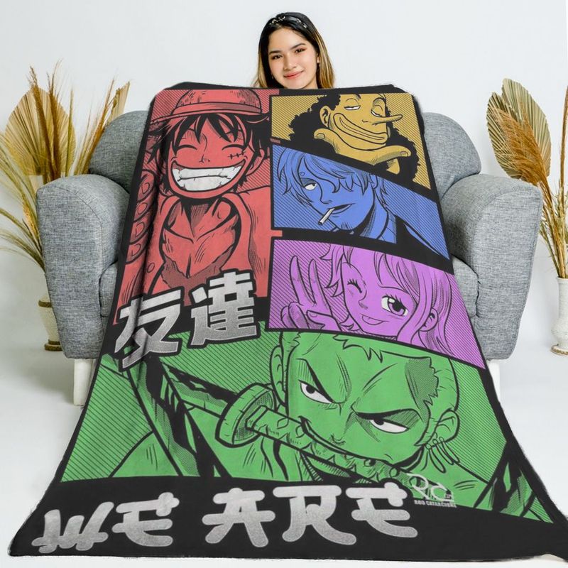 Manga - Plaid in pile