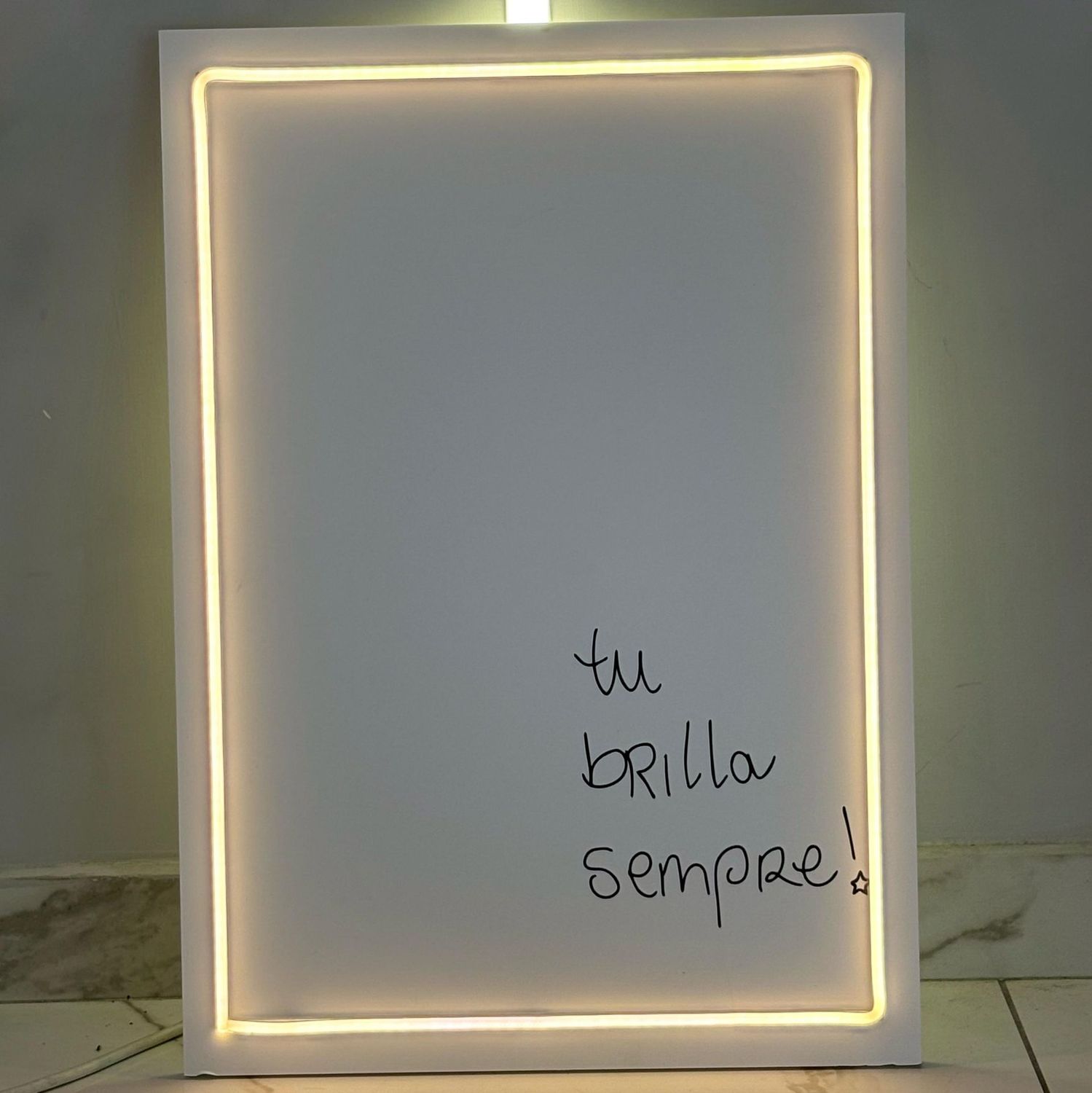 Tu brilla sempre - Quadretto con Led