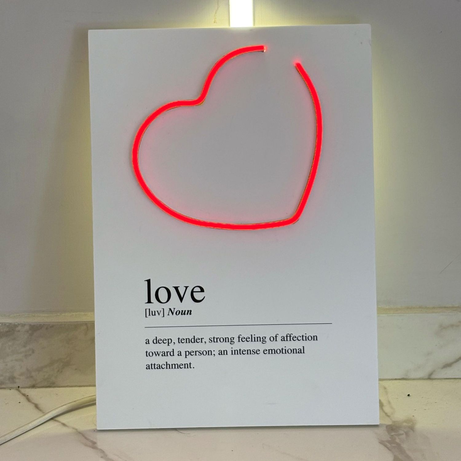 Love - Quadretto con Led