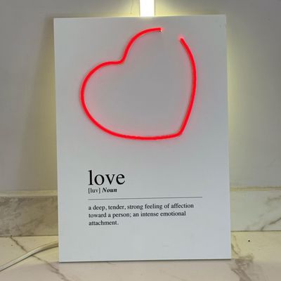Love - Quadretto con Led Love - Quadretto con Led