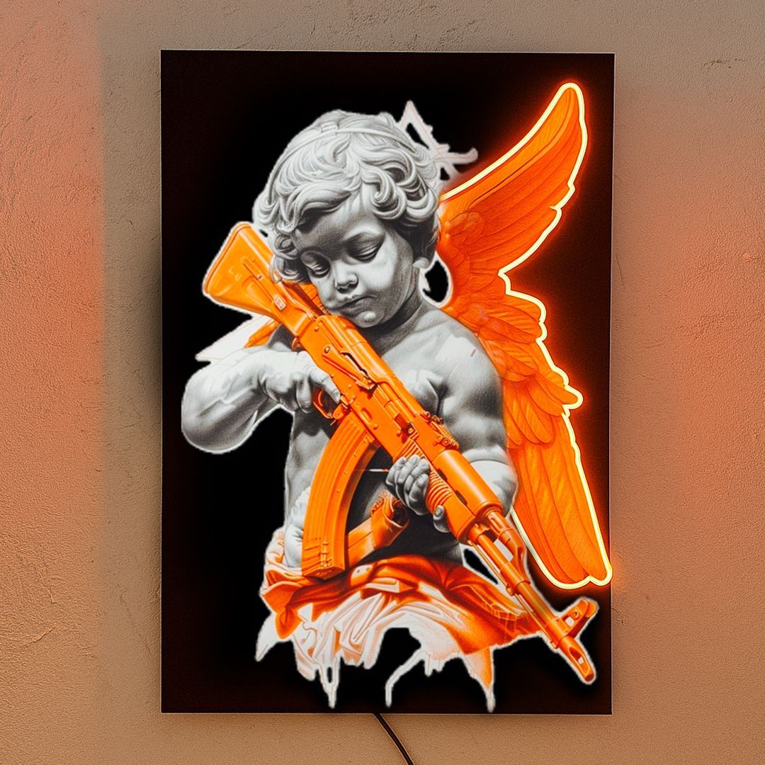 Angel - Quadretto con Led