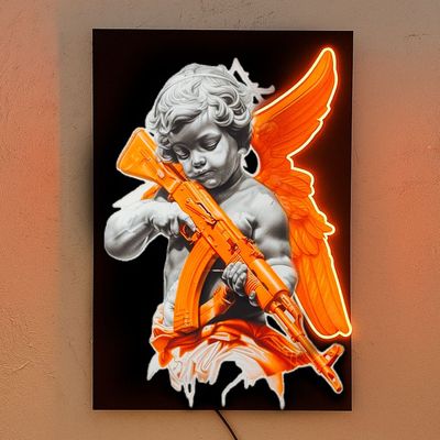 Angel - Quadretto con Led