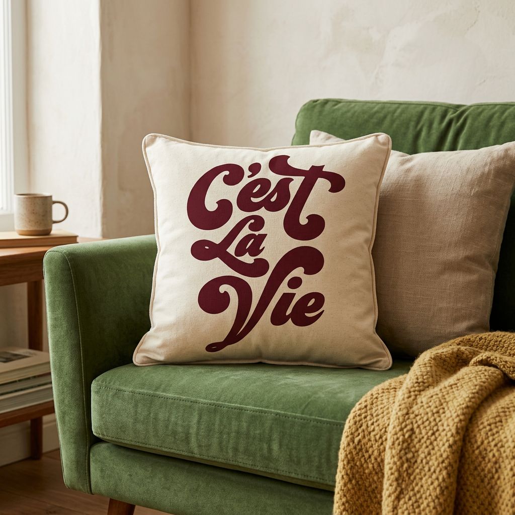 C'est la vie - Cuscino Deluxe