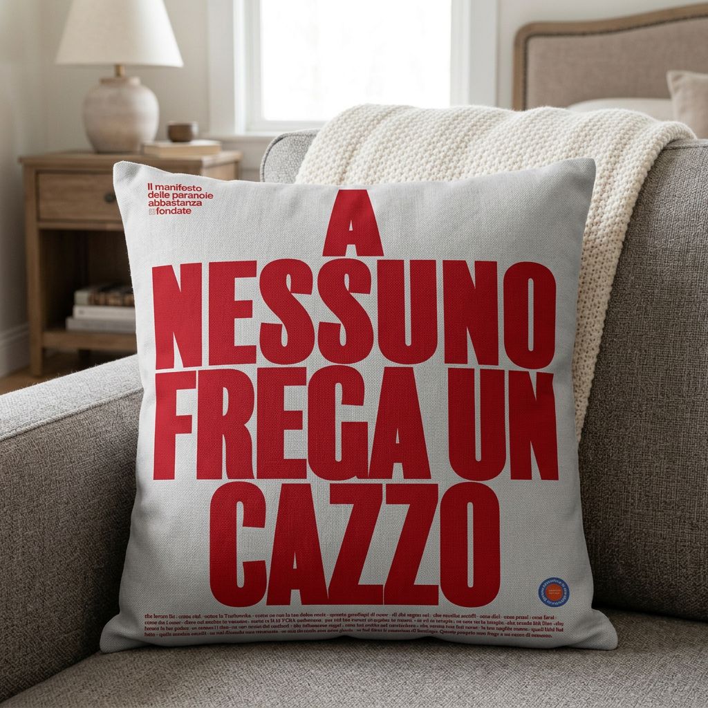 A nessuno frega un caxxo - Cuscino Deluxe