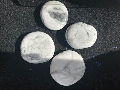 White Howlite Palm Stones