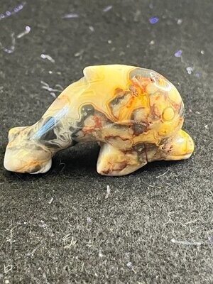 Crazy Lace Agate Dolphin