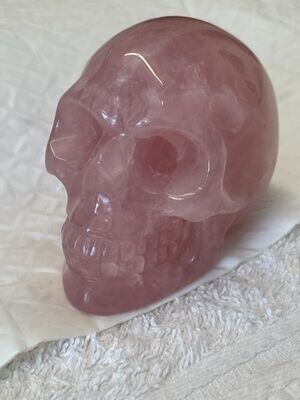 Rose Quartz Skull - Large