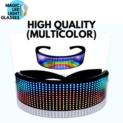 HIGH QUALITY MAGIC LED LIGHT GLASSES BLUETOOTH APP CONTROL WITH DIY FOR RAVE DJ DANCE PARTY