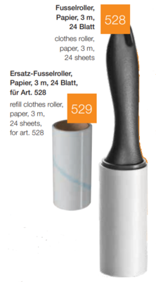 Fusselrolle-Ersatz Papier 3 m 2er-Pack