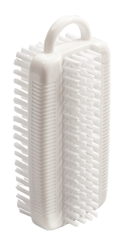 Nagelbürste doppelt, Nylon 6.6 weiß