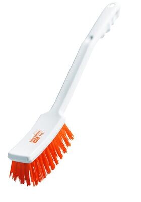 Anti Bac Stielbürste mit langem Griff, Polyester PBT orange
