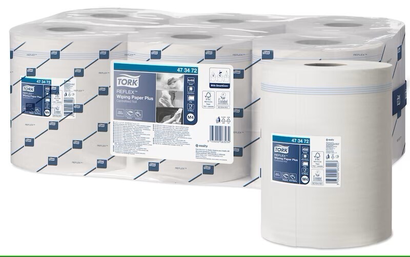 Tork Handtuchrollen 2-lg. Reflex-Midi weiss