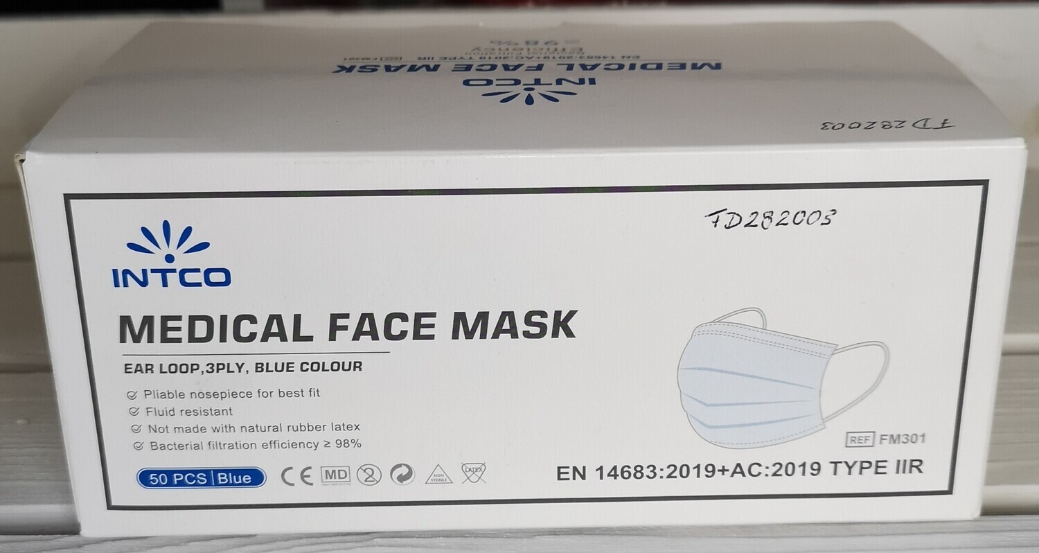 Medizinischer Mundschutz Typ IIR 3-lg.