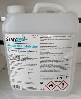 SEMYcare Händedesinfektion 5 L