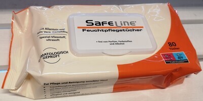 Safeline Feuchtpflegetücher mit Klick-Deckel