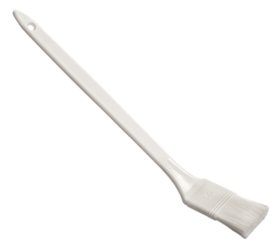 Grillpinsel mit langem Griff, Polyester PBT weiß gespitzt