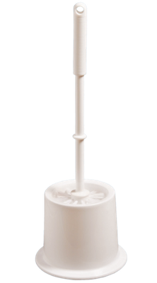 WC-Garnitur Topfform m. Randbürste, weiß