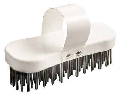 Hackstockbürste Flachdraht verzinkt