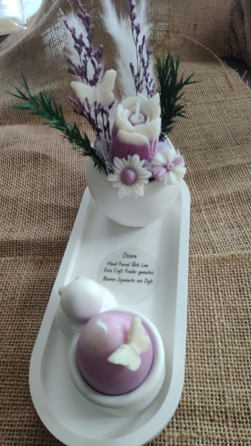 Osterstrauß Flieder mit Blütenhase und Duft