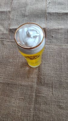 Glass Candle Gold Ochsen Bier