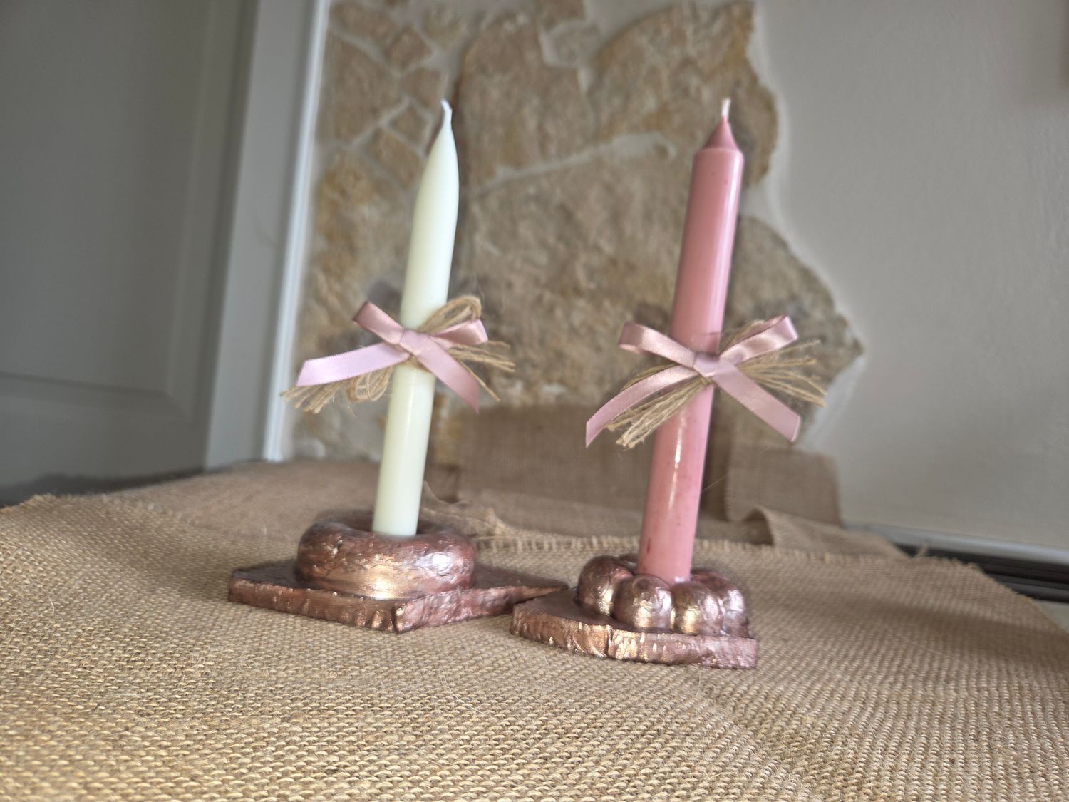 Candle &amp; Holder verschiedene Farben und Formen Duft Vanille