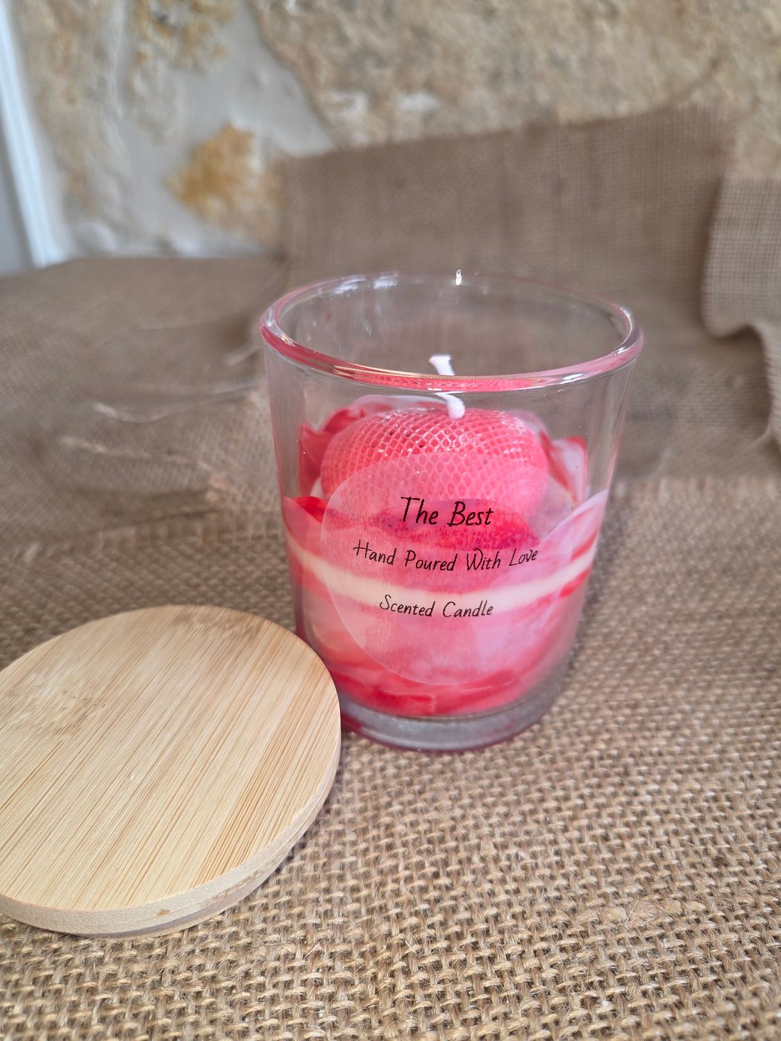 Glass Candle The Best Duft Rose