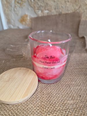 Glass Candle The Best Duft Rose