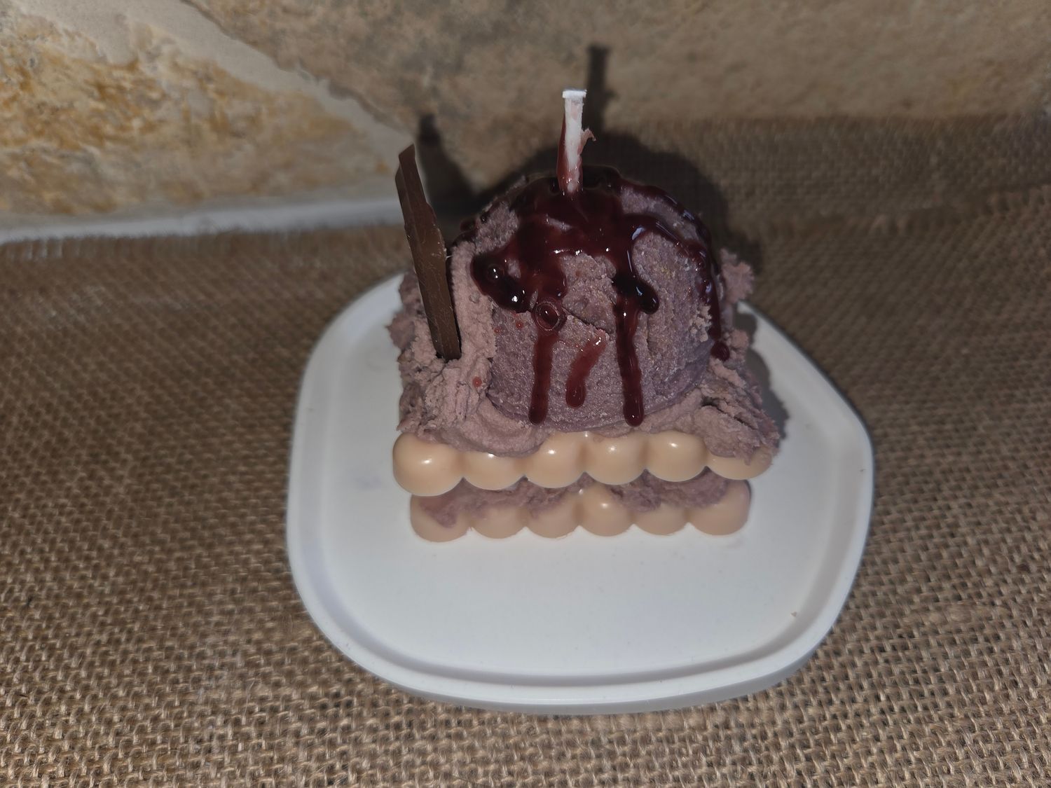Ice Cream Biscuit Candle