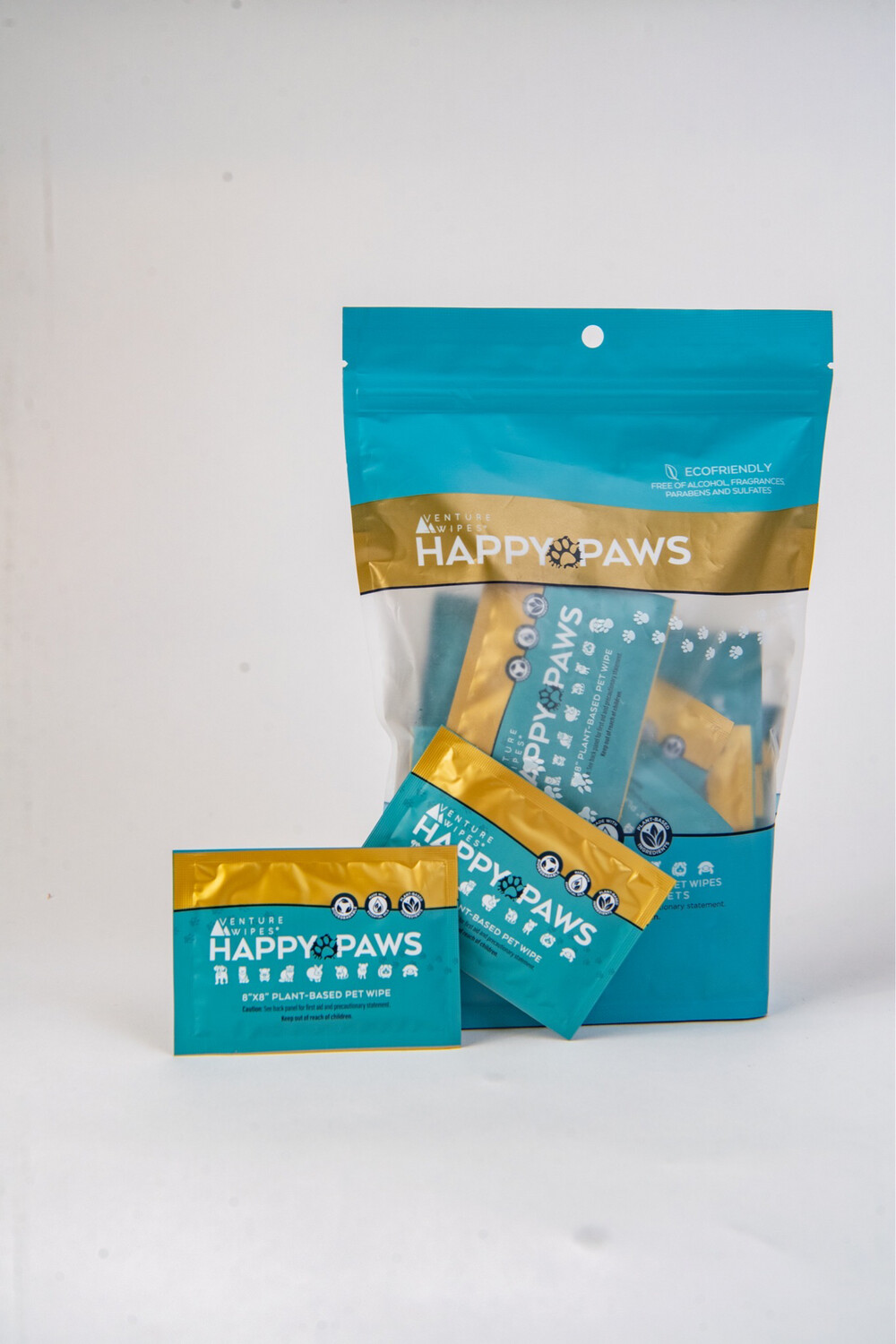 Happy Paws Pet Wipes - 20ct bag