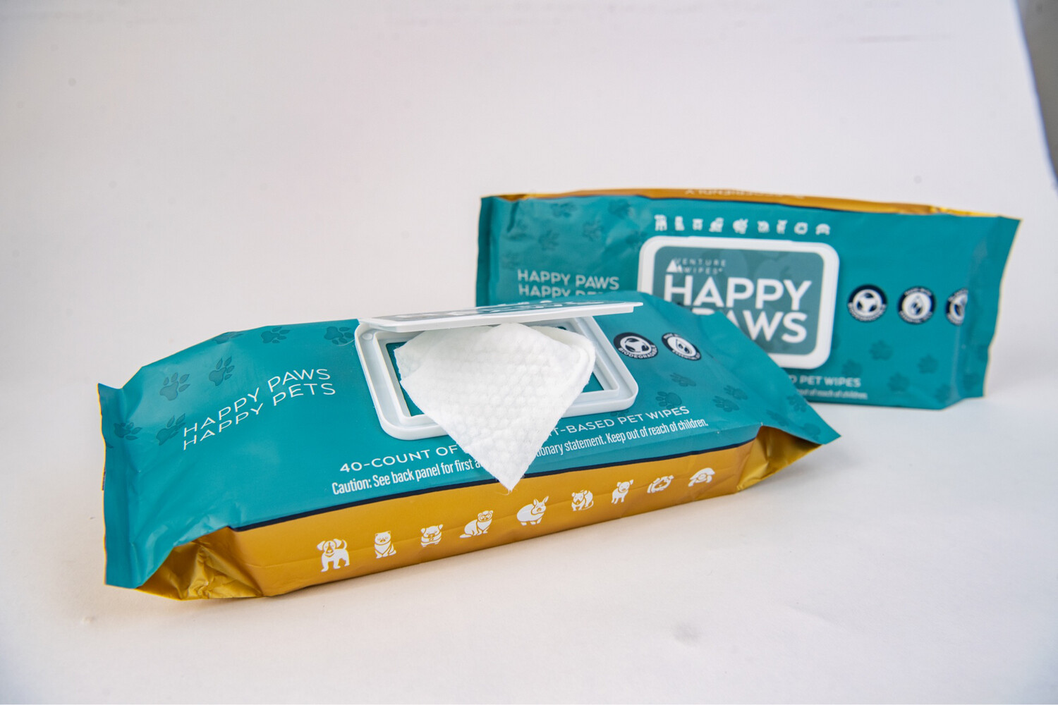 Happy Paws Pet Wipe - 40ct Pull Pack