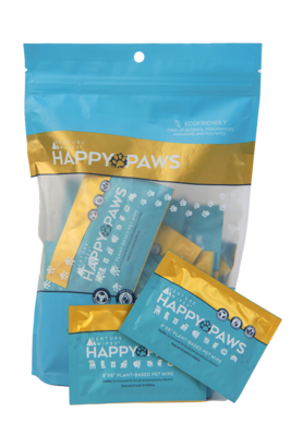 Happy Paws Pet Wipes - 20ct bag