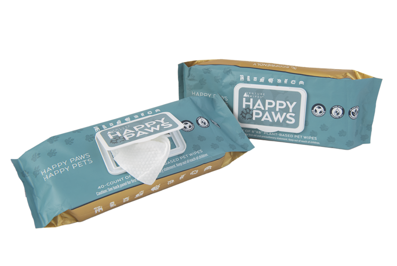 Happy Paws Pet Wipe - 40ct Pull Pack