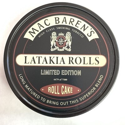 Mac Baren Latakia Rolls Pipe Tobacco 100g Tin Limited Edition