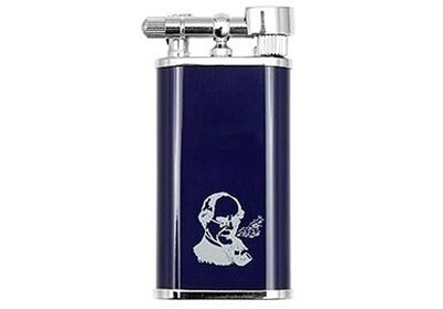 Peterson Pipe Lighter Thinking Man Blue Peterson Pipe Lighter Thinking Man Blue