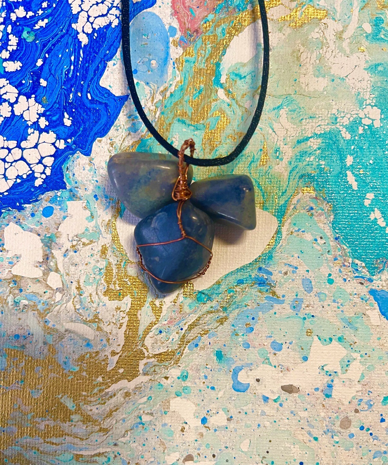 Blue Quartz Necklace