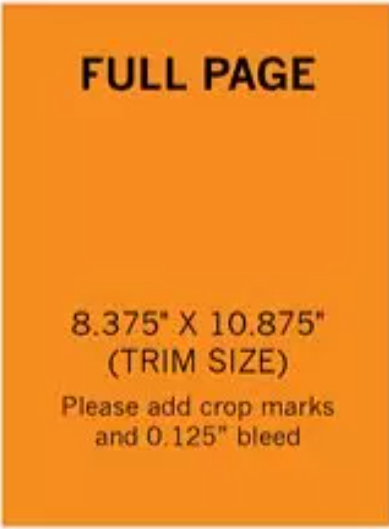 Full Page 8.375&#39; x 10.875&#39;