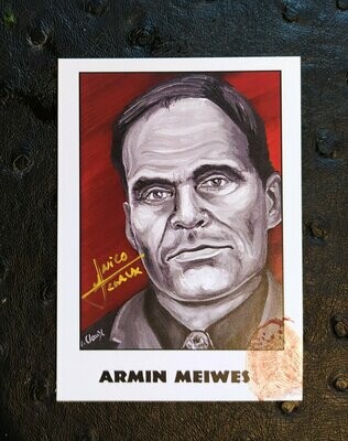 Armin Meiwes signed trading card