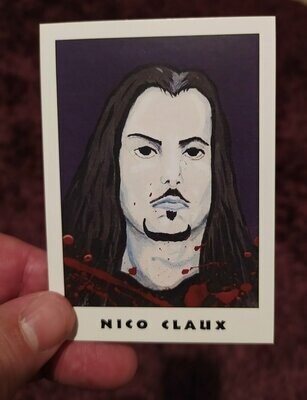 Nico Claux signed trading card