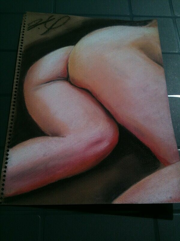 Issei Sagawa pastel drawing