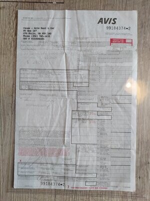Armin Meiwes fully signed (rare) car rental document
