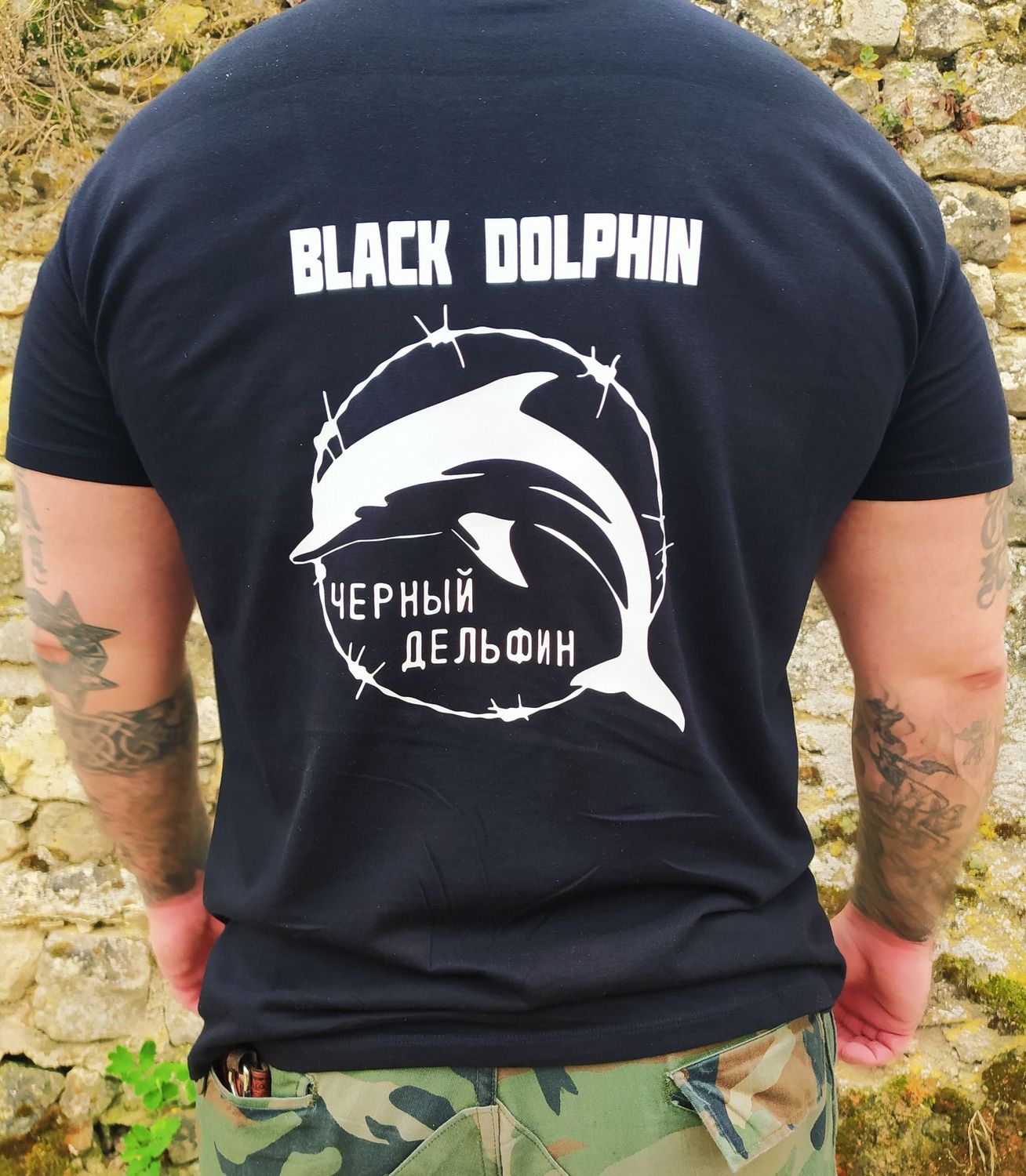 Black Dolphin Prison Double-sided Tshirt