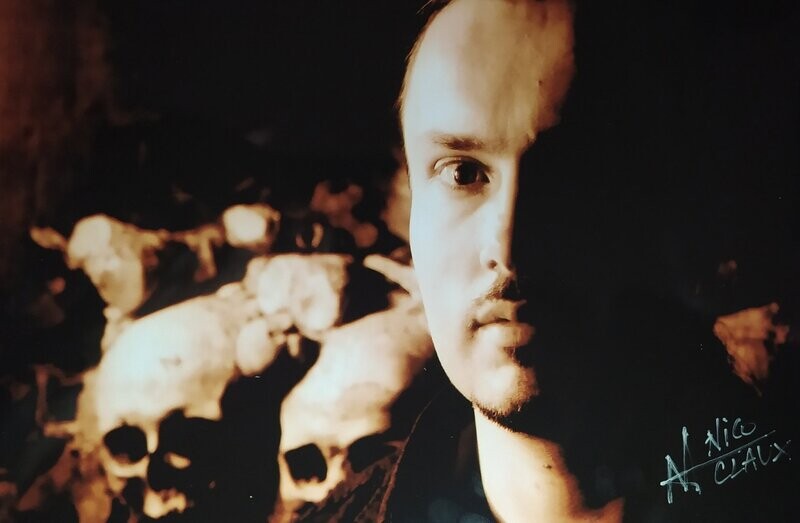 9"X11" signed photo - Nico in the catacombs