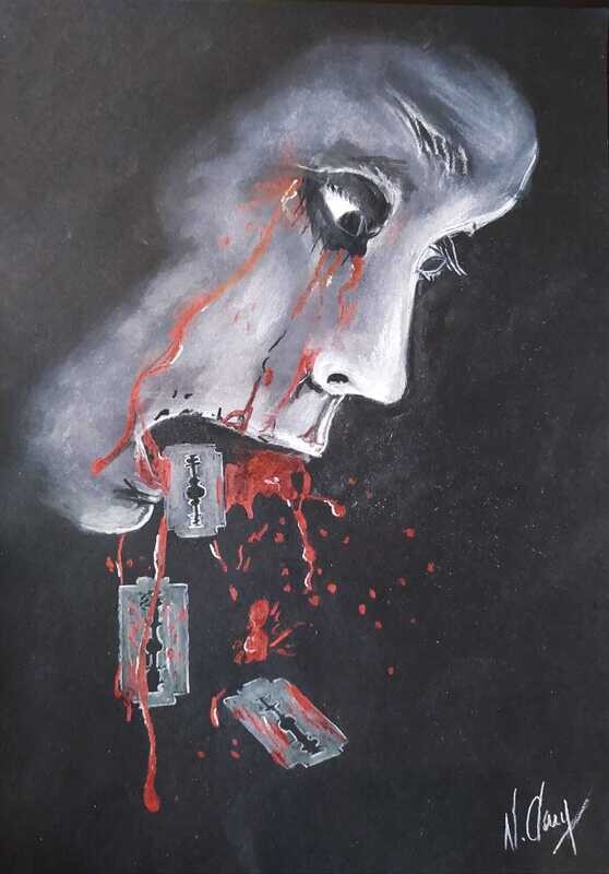 9"X11" Print - Razors